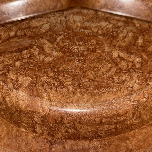 Vintage 1950’s KYS-ITE #231 Melamine Melmac Cork Pattern 11” set of 8 Plates - Picture 5 of 7